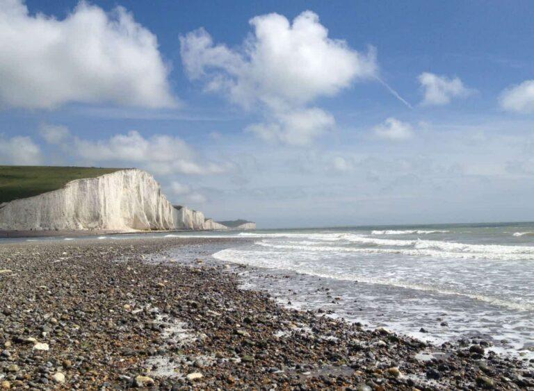 Seven Sisters Cliff and beach in East Sussex-My Travel Monkey