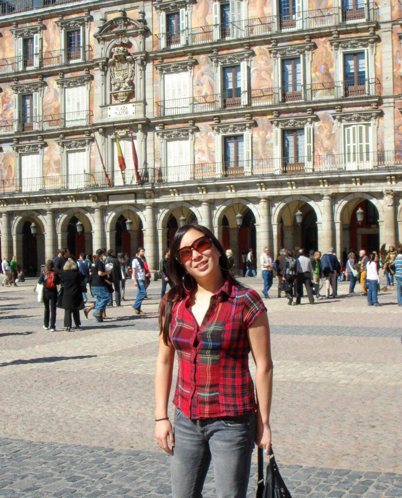 3 day itinerary Madrid- Posing in Plaza Mayor-My Travel Monkey
