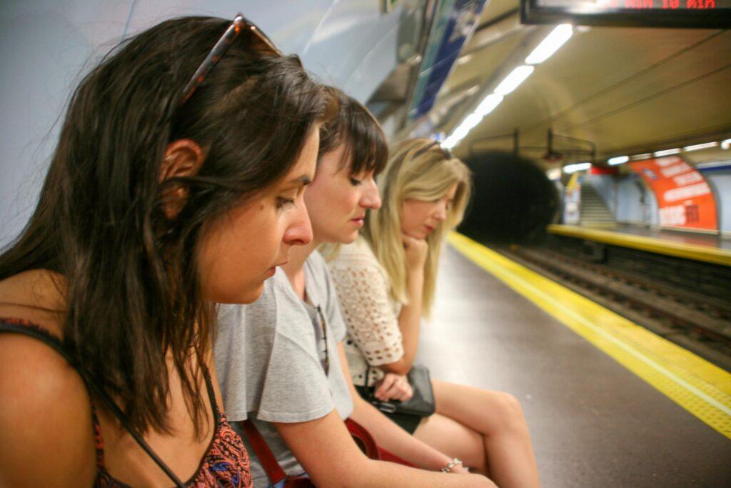 Waiting for a train in Madrid metro-My Travel Monkey