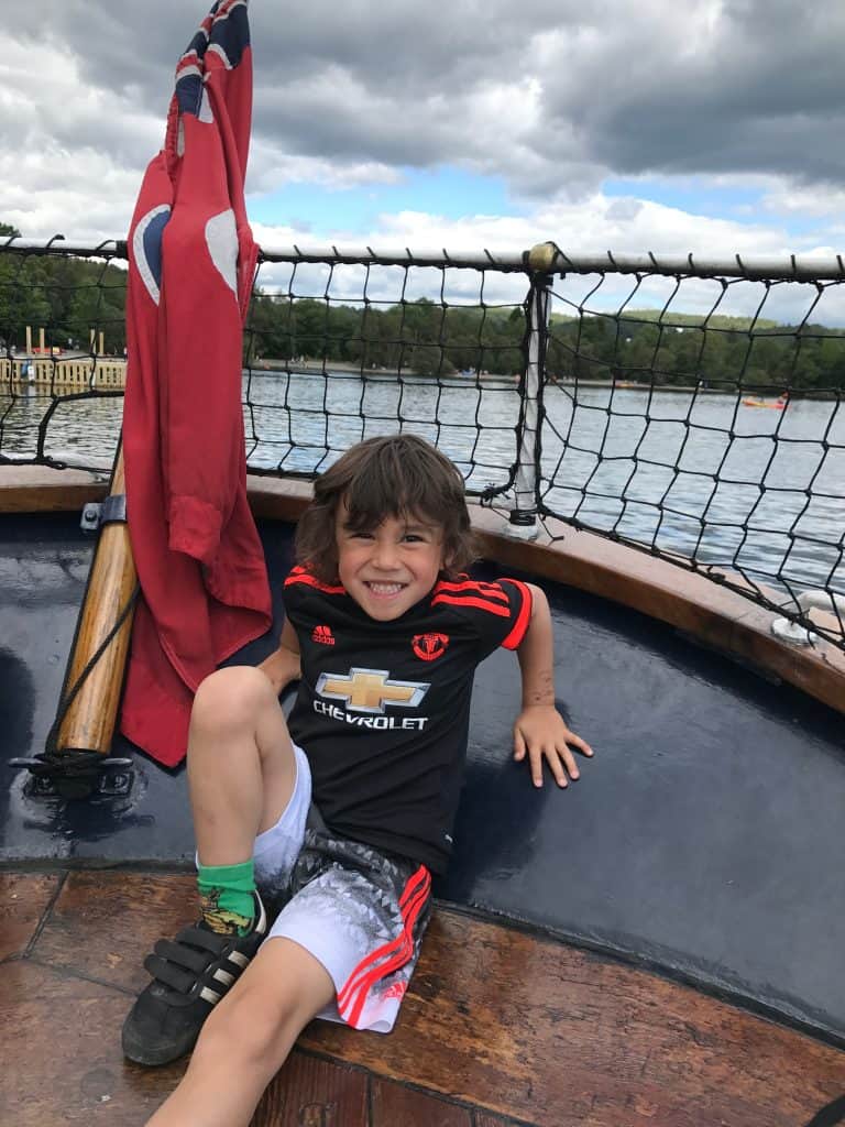 Sailing On The National Trust's Steam Yacht Gondola on Coniston Water, Cumbria