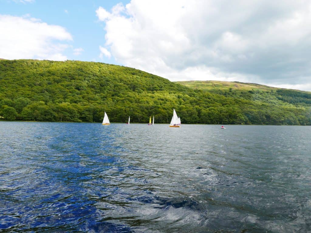 Sailing On The National Trust's Steam Yacht Gondola on Coniston Water, Cumbria