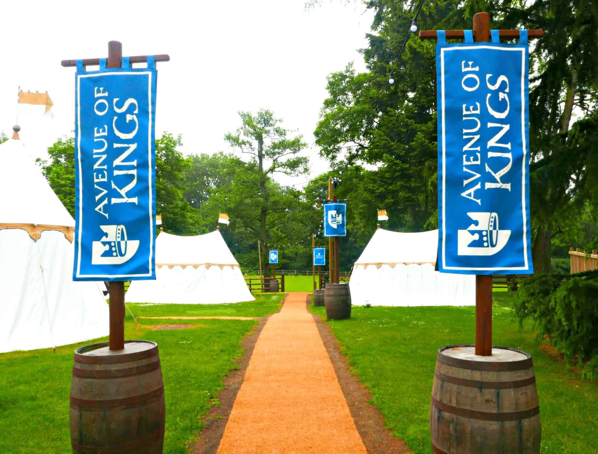 Overnight Glamping at The Knight's Village in Warwick Castle