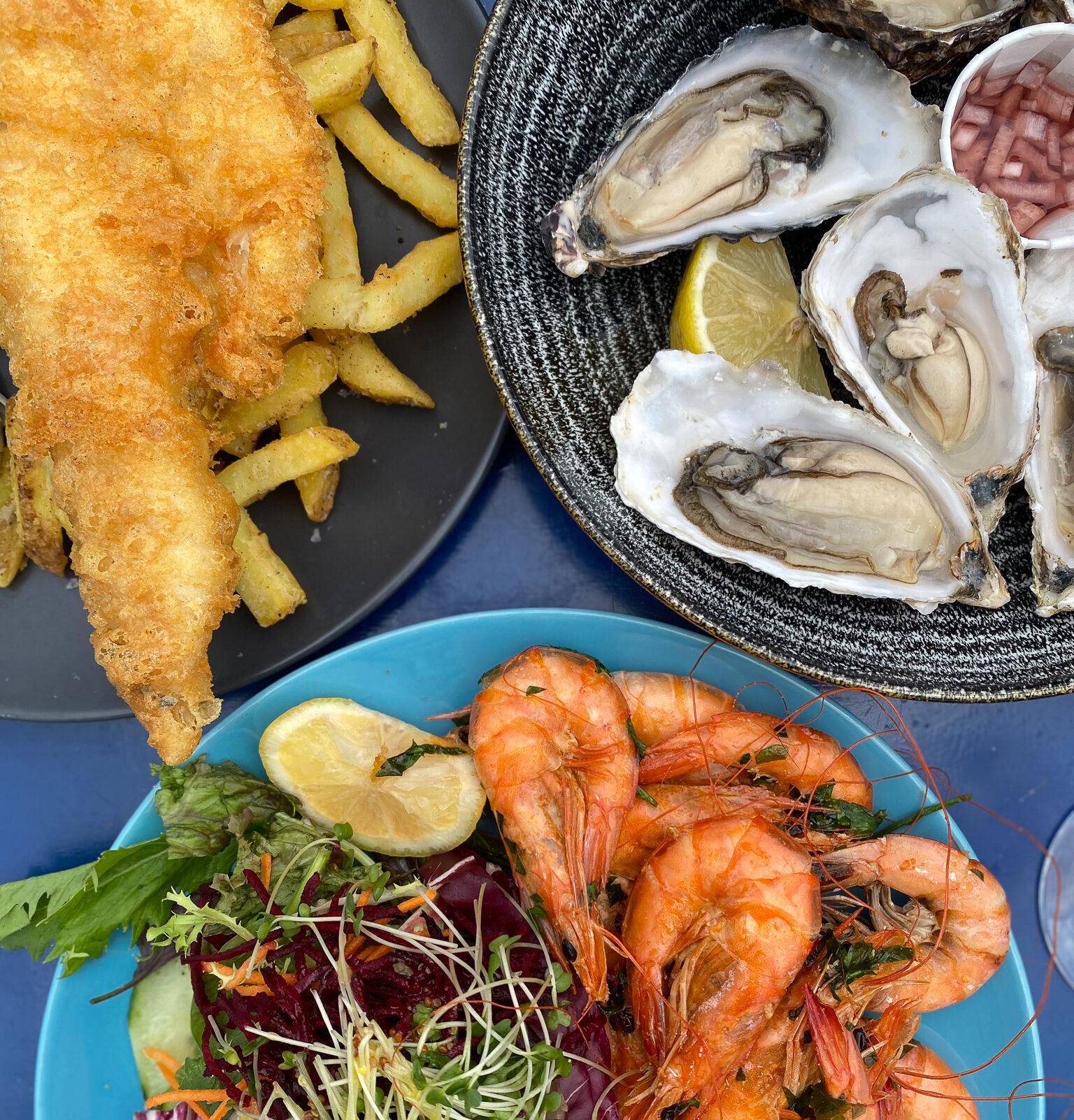 seafood lunch at Rocky Bottoms - My Travel Monkey