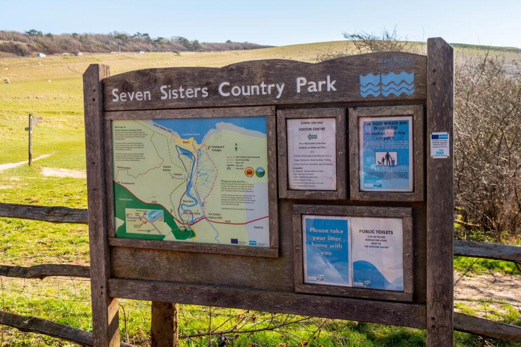 Map of Seven Sisters Country Park-Seven Sisters walk-My Travel Monkey