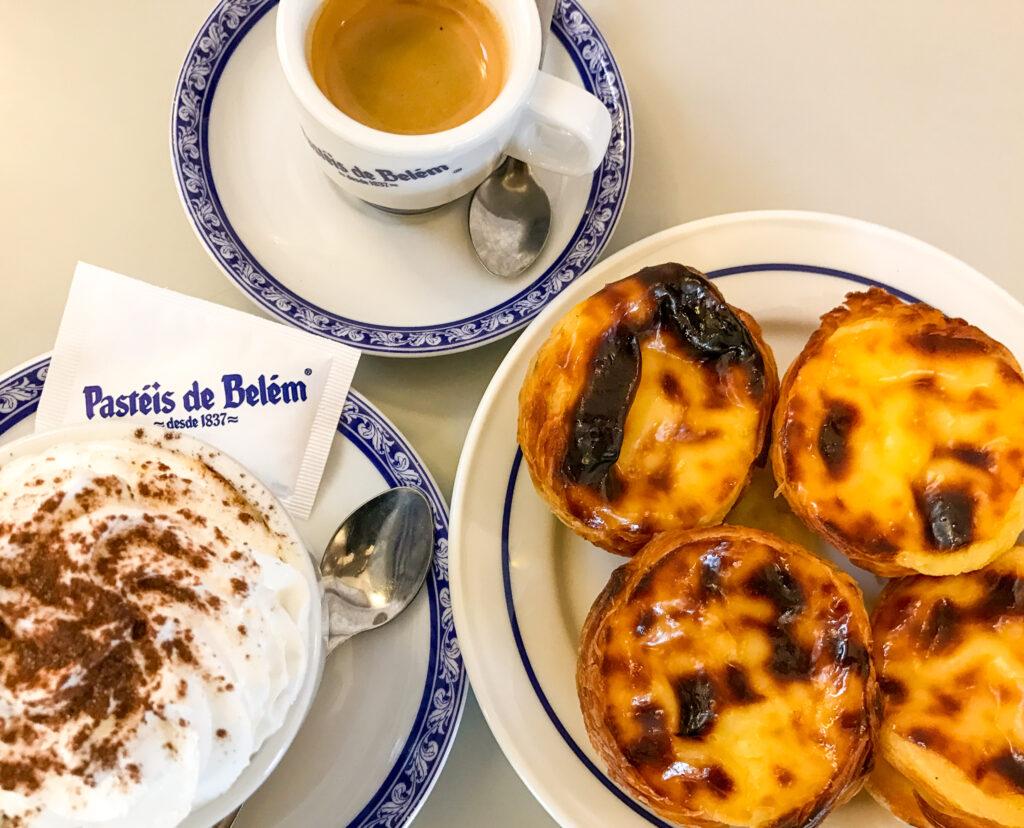 Custard tarts and coffee at Pastéis de Belém in Lisbon-My Travel Monkey