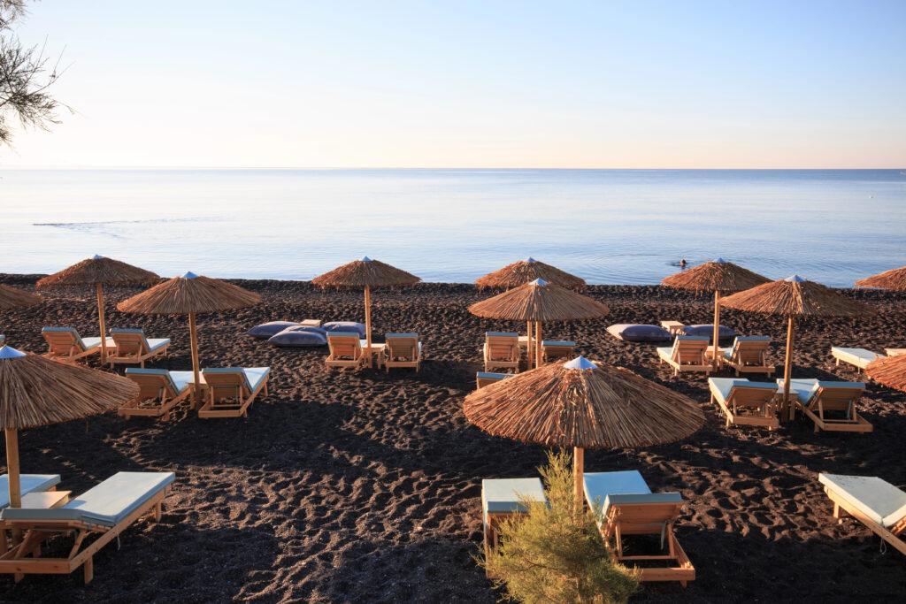 Kamari beach-Santorini-My Travel Monkey