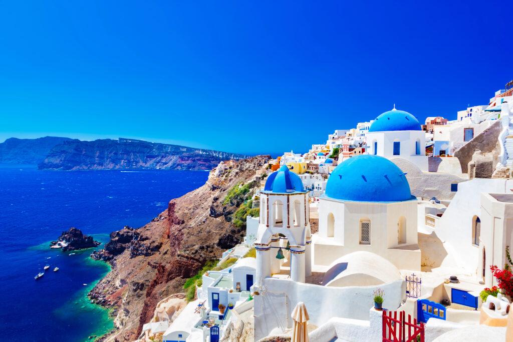 Top things to do in Santorini - See Oia's famous blue domed roofs - My Travel Monkey
