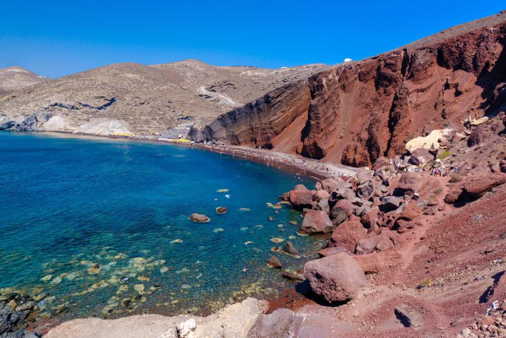 Head to the Red Beach in Santorini-My Travel Monkey