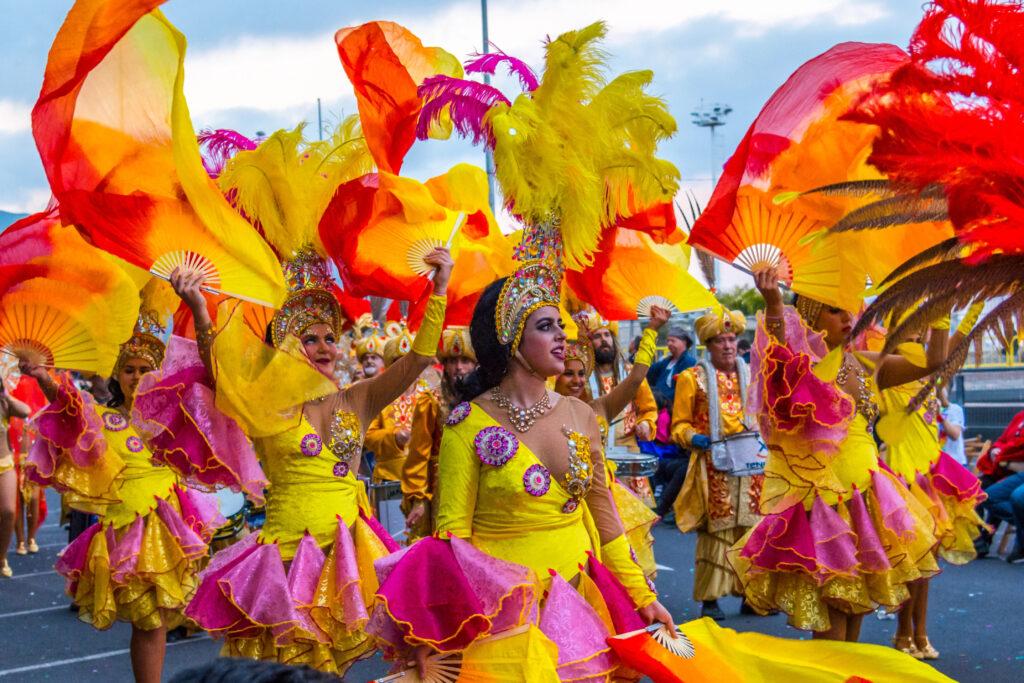 Dancers in Tenerife carnival - My Travel Monkey