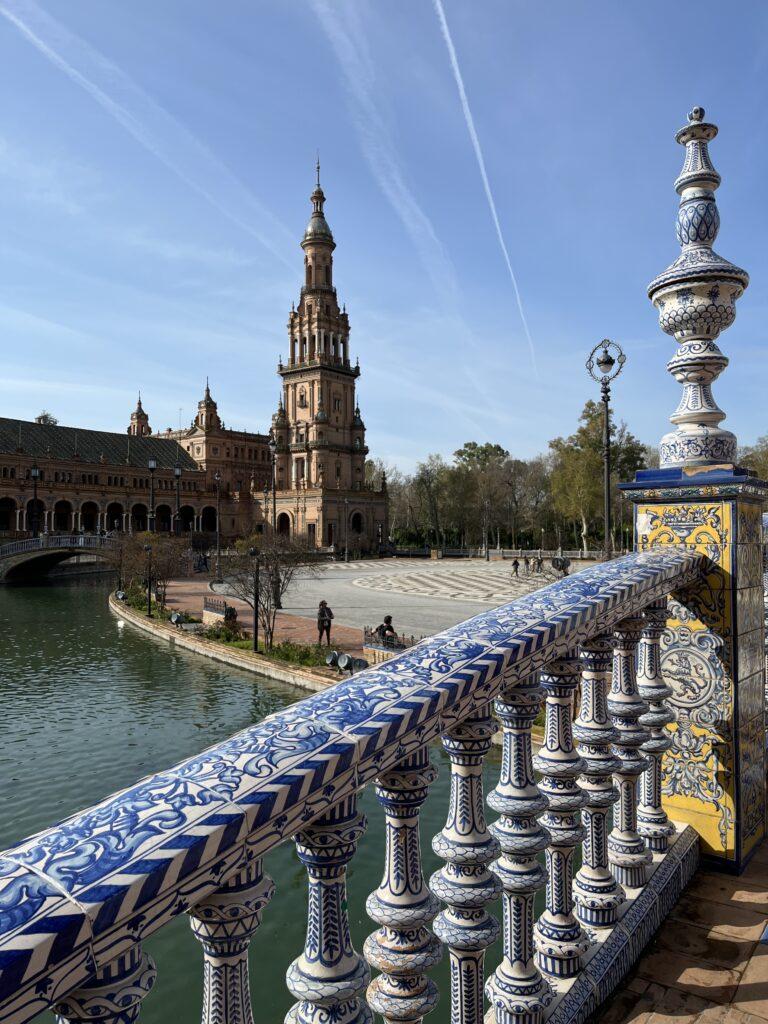 Tiled bridge on Plaza de Espana, Seville