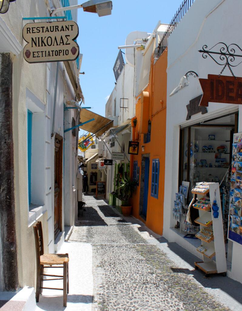 Santorinin street in Oia - My Travel Monkey