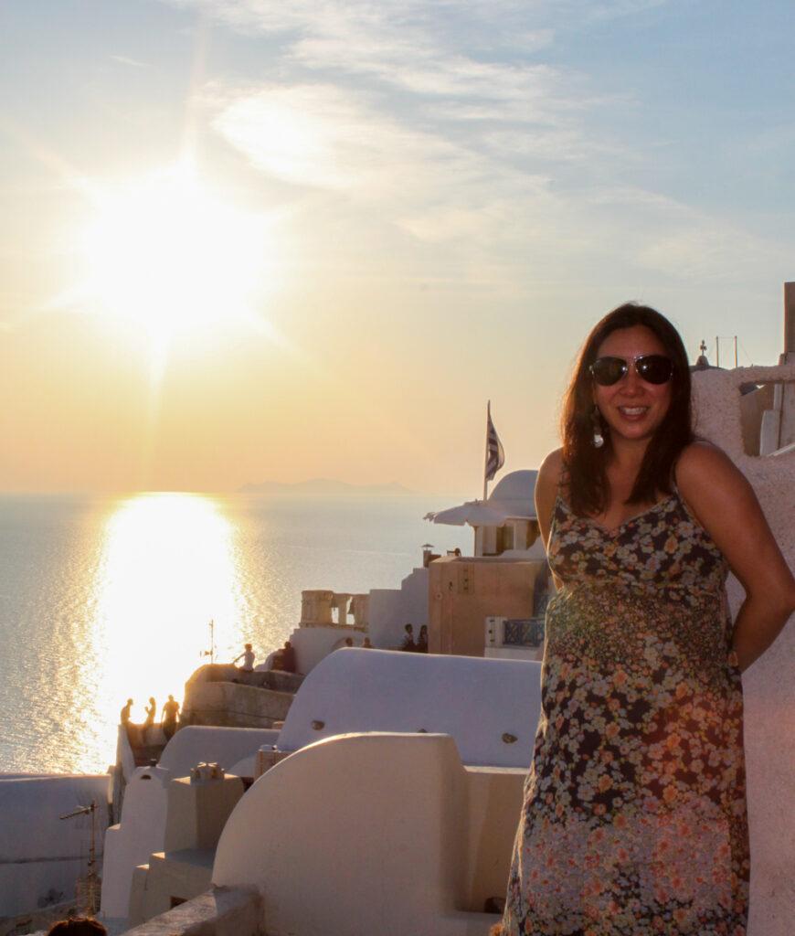 At Oia sunset in Santorini - My Travel Monkey