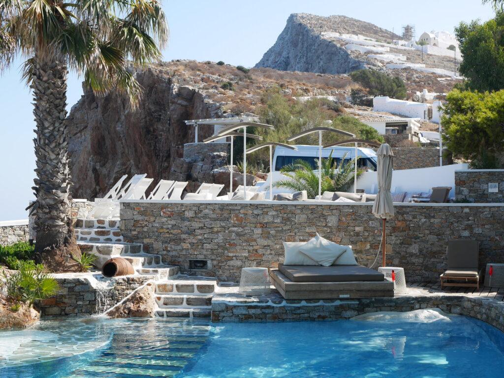Pool at Anemomilos Boutique Hotel, Folegandros travel guide