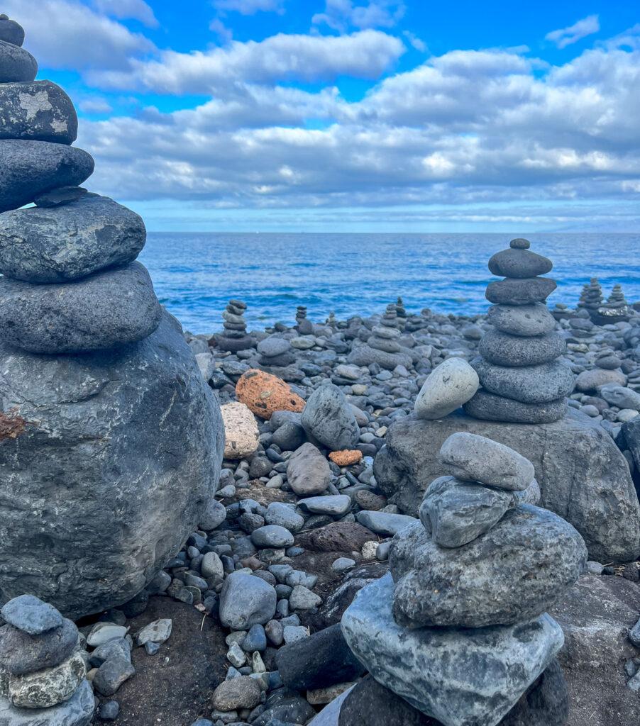 Stone stack at El Veril Costa Adeje-My Travel Monkey