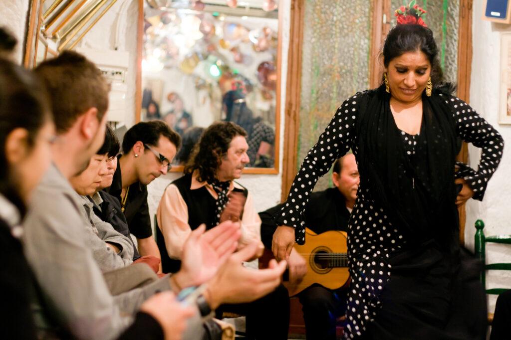 Watching flamenco dancers in Sacromonte Caves-My Travel Monkey