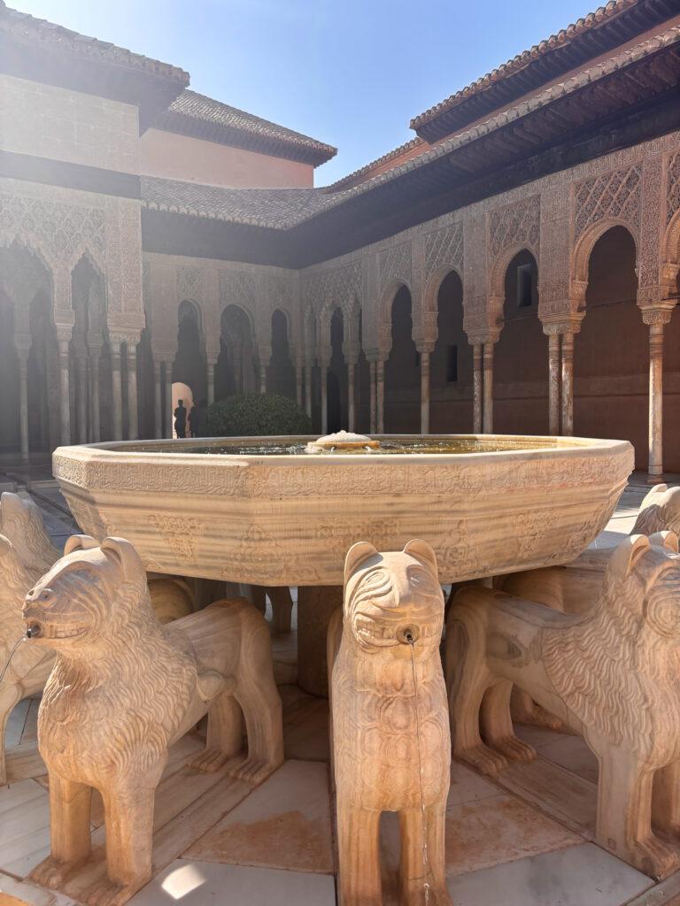 Iconic Court of Lions fountain-Alhambra-My Travel Monkey