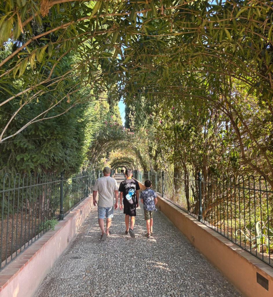 Walking through Alhambra gardens-My Travel Monkey