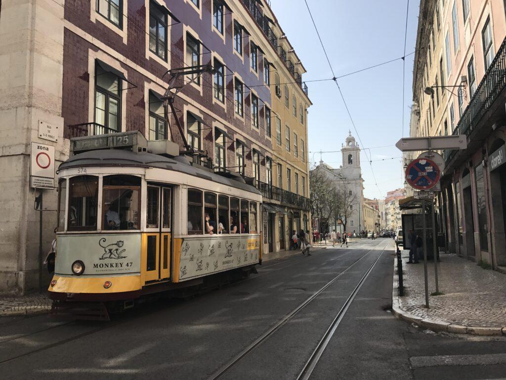 Where to eat in Lisbon guide - Tram in Lisbon-My Travel Monkey