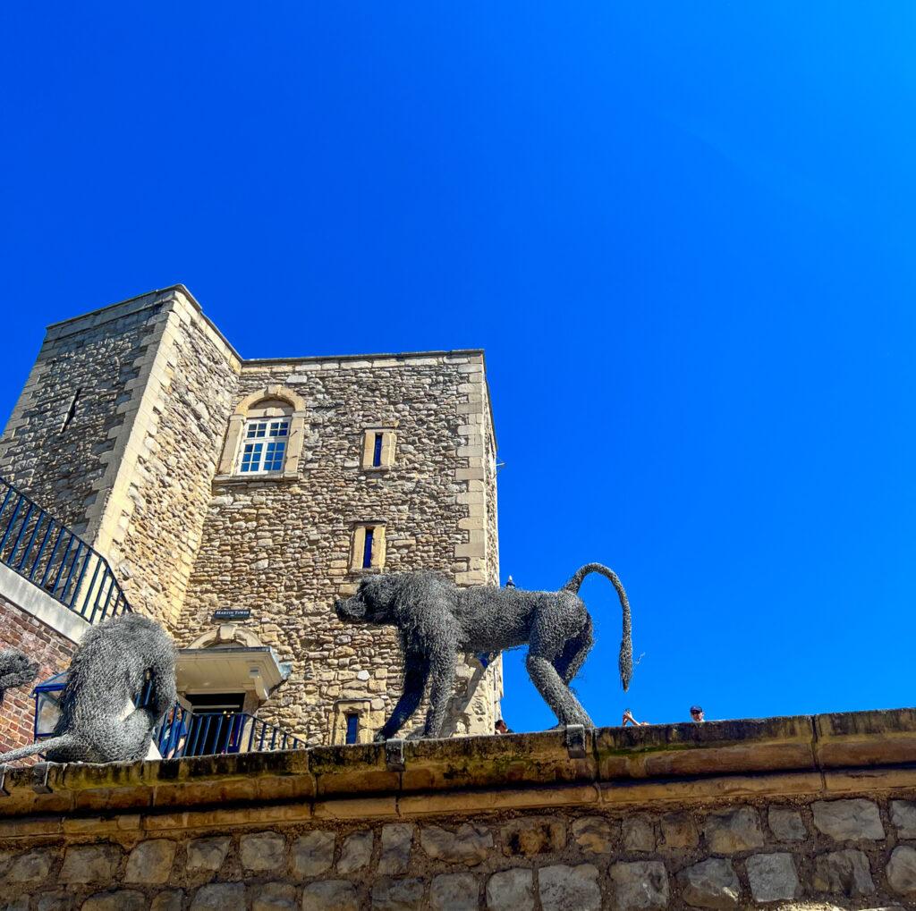 Baboon sculptures-Tower of London-My Travel Monkey