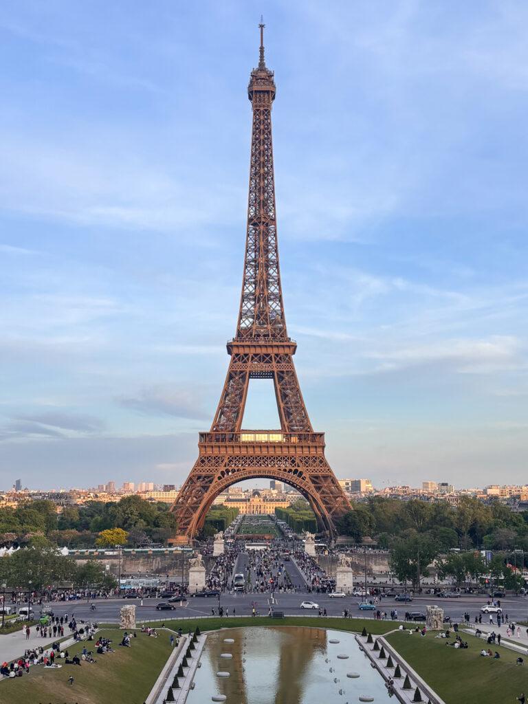 Eiffel Tower at dusk - My Travel Monkey