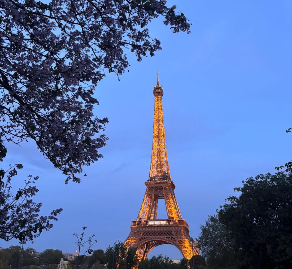 Eiffel Tower lit up a night-My Travel Monkey
