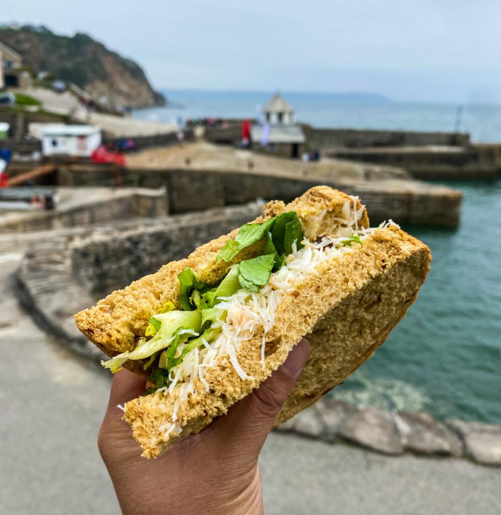 crab sandwich in Cornwall-My Travel Monkey
