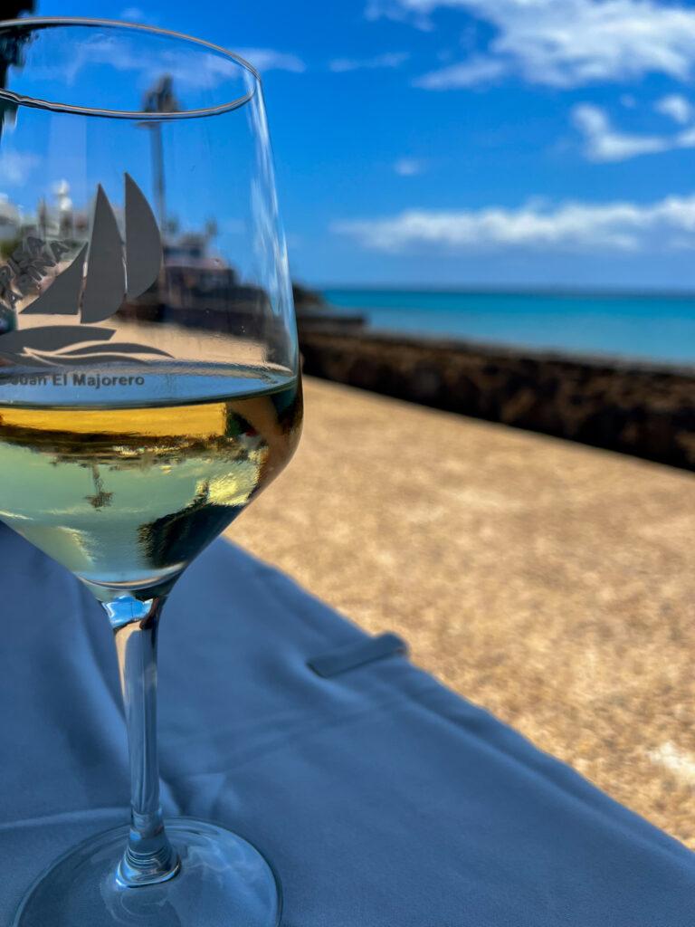 Enjoying wine in Playa Blanca-Lanzarote-My Travel Monkey