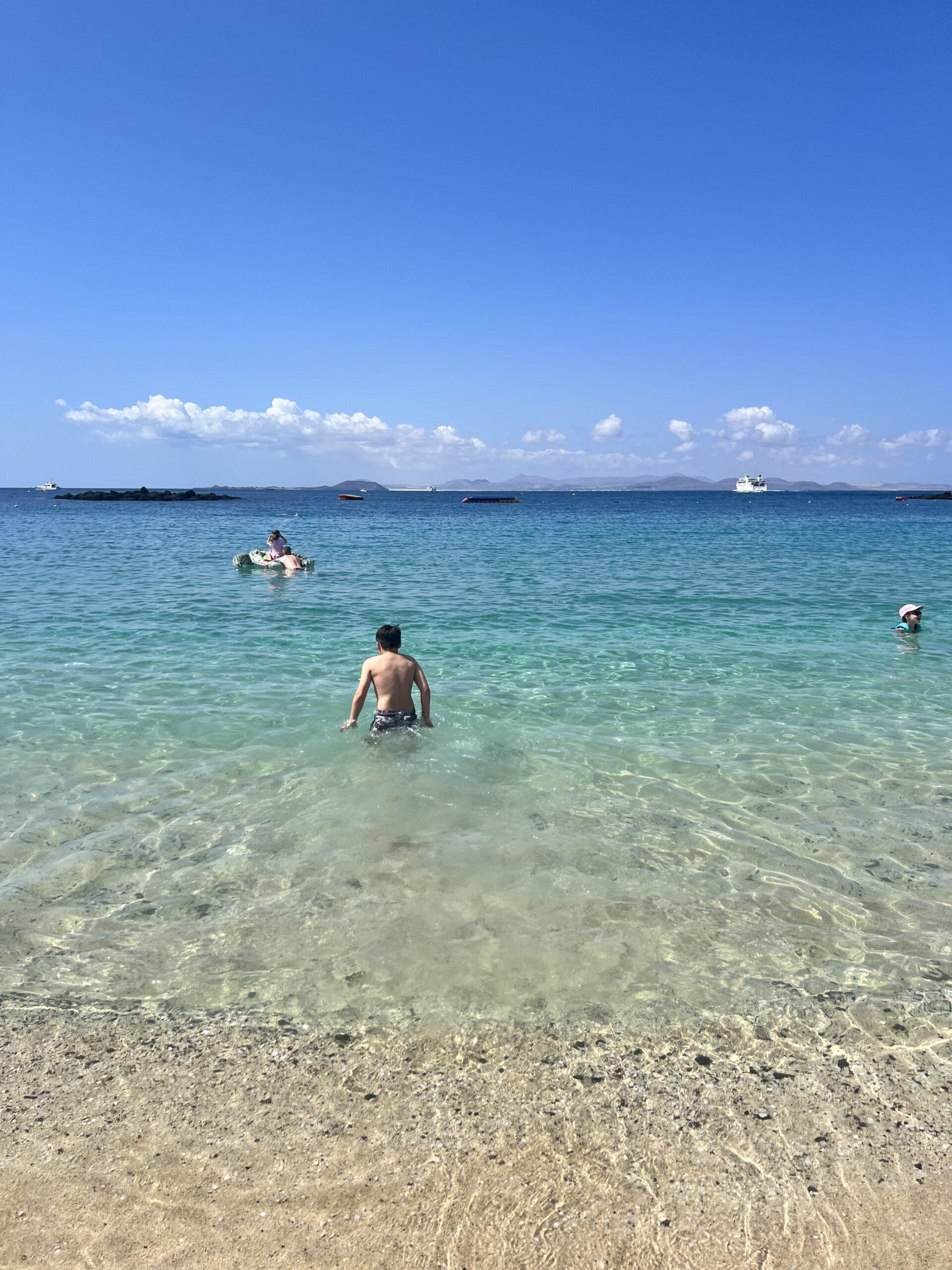 Best beaches in Lanzarote-swimming in Playa Blanca-My Travel Monkey