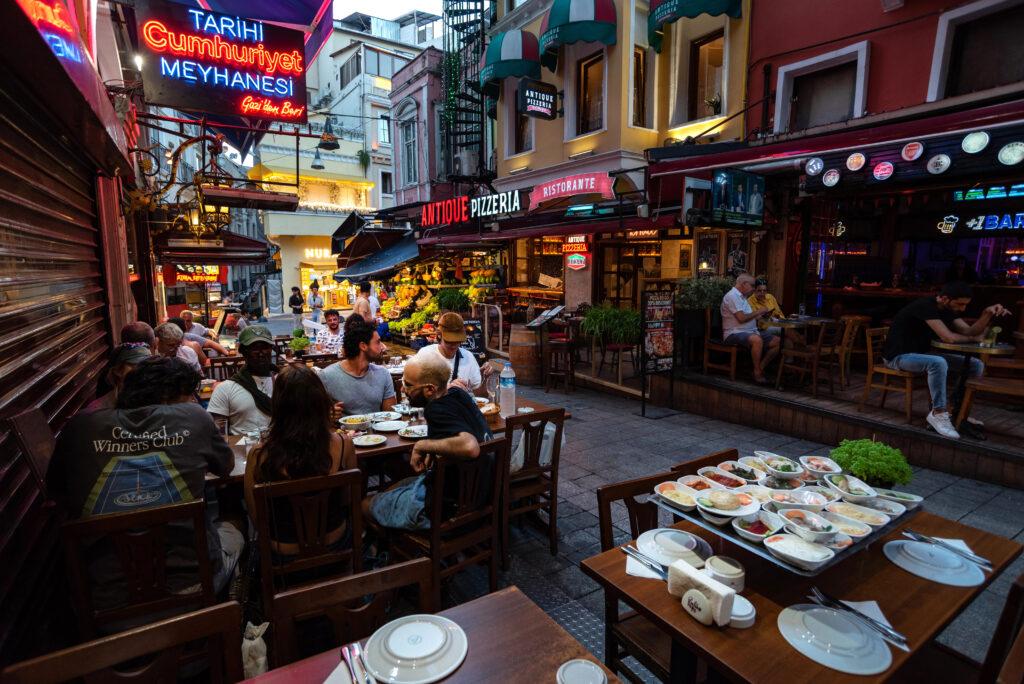 Eating out on an Istanbul street-My Travel Monkey