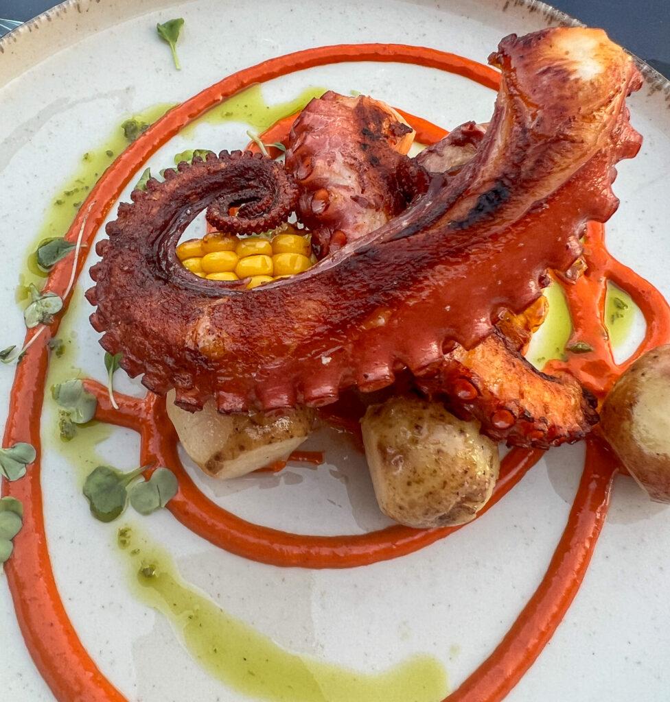 Octupus and canarian potatoes-My Travel Monkey
