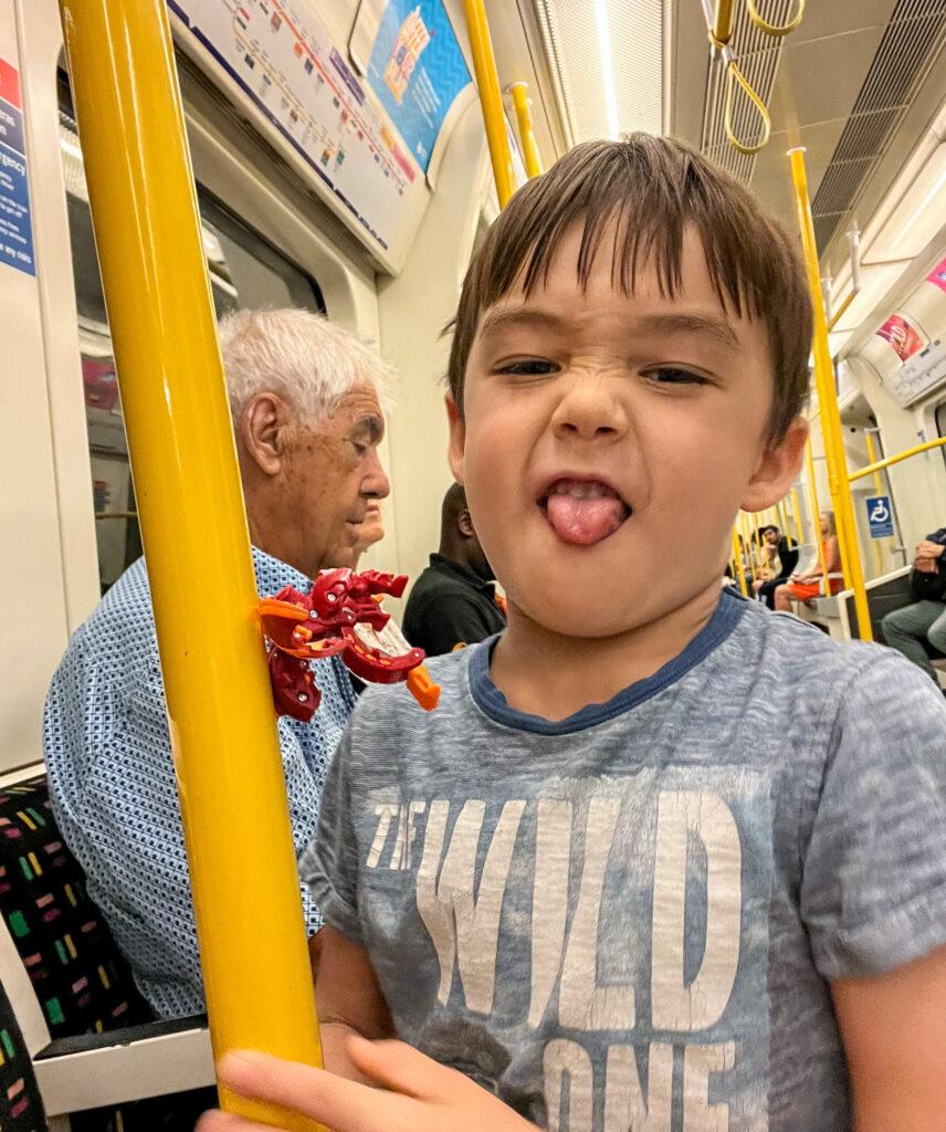 Kid on the London Underground-My Travel Monkey