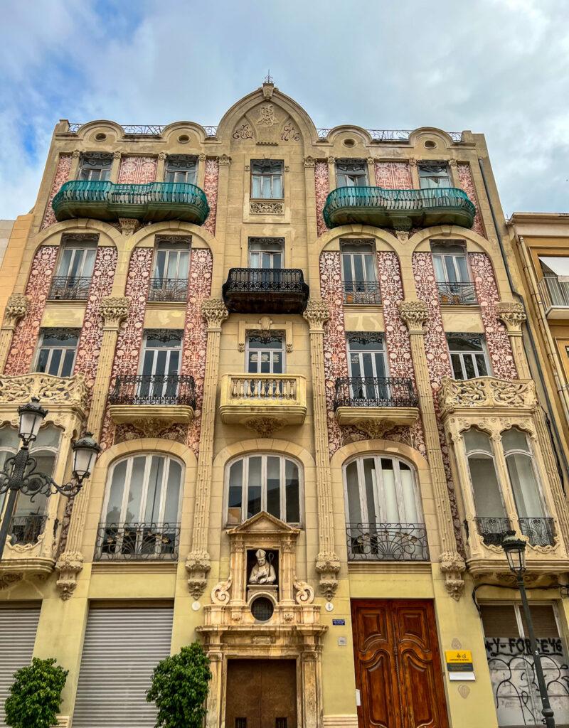 Ornate building block in Valencia-My Travel Monkey